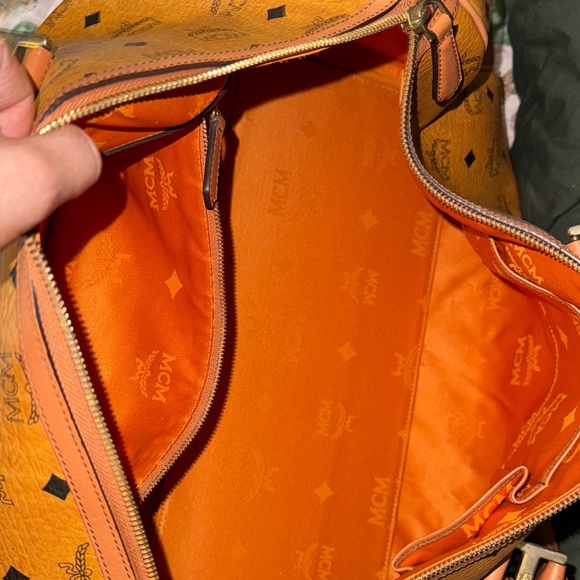 MCM Tan Visetos Travel Bag - Picture 16 of 16